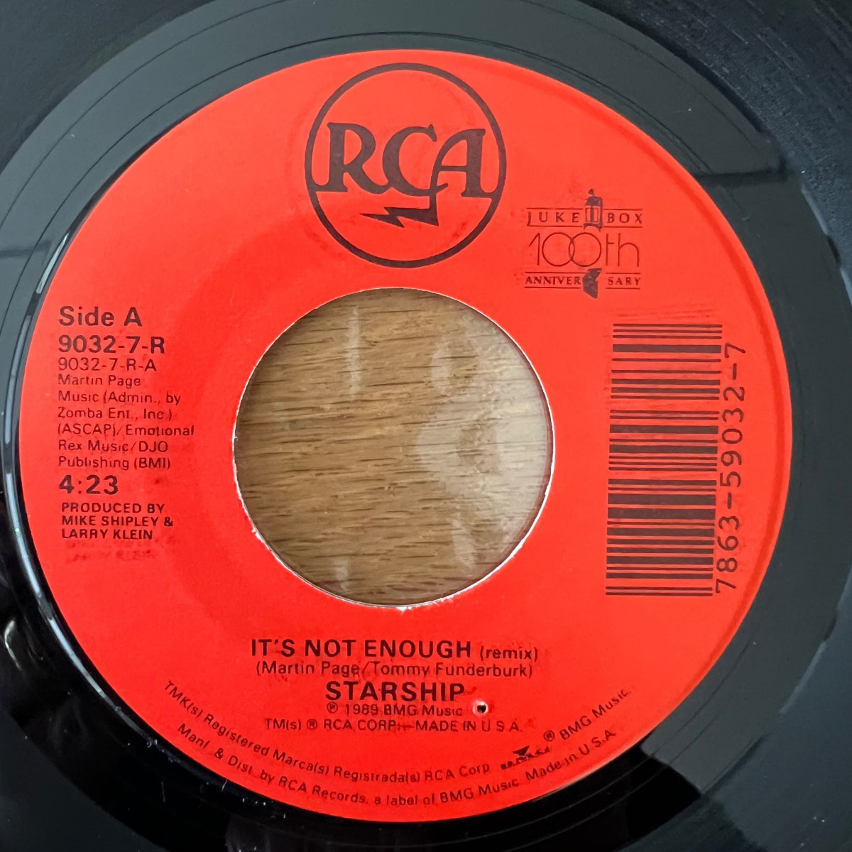 Starship - It's Not Enough / 1. US-Press. 1989 - (M-/M-)