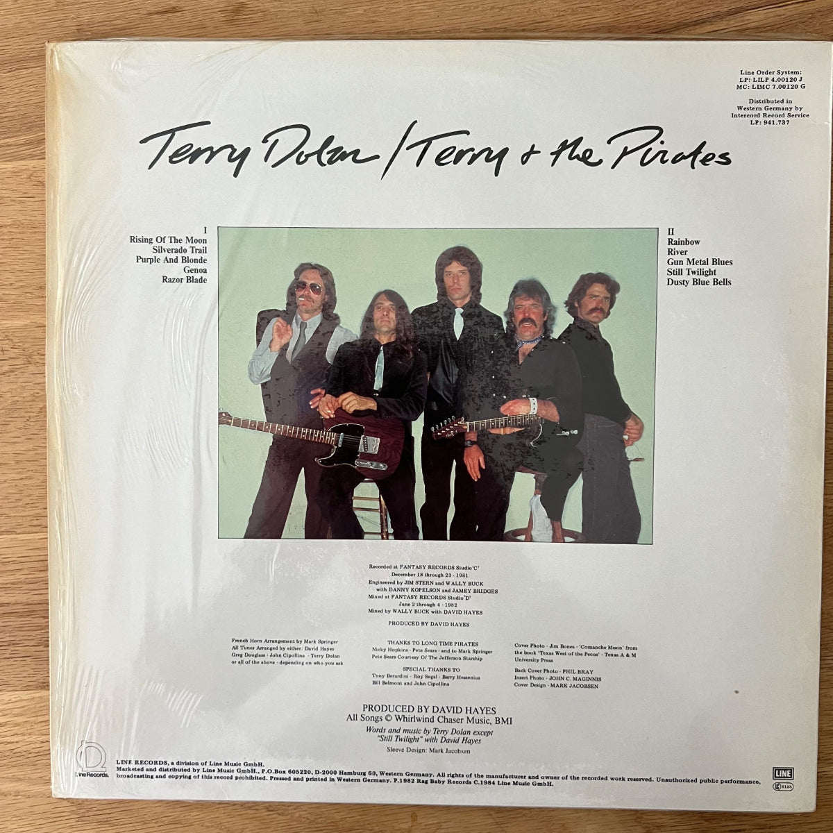 Terry Dolan, Terry & The Pirates - Rising Of The Noon / D-Press. 1984 - (M-/VG+)
