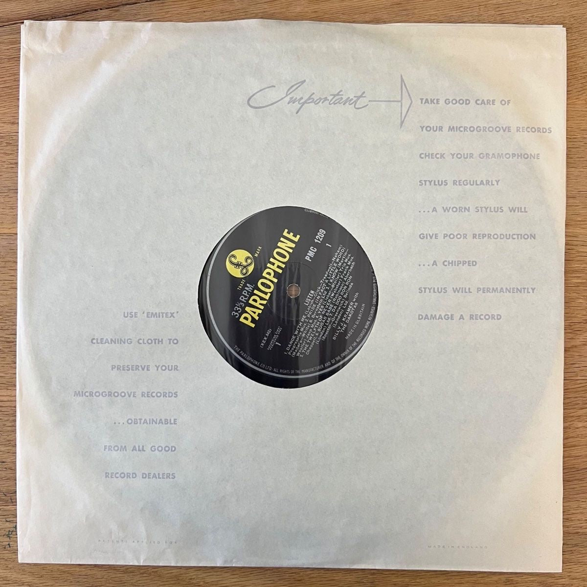 Billy J. Kramer & The Dakotas - Listen / 1. UK 1964 - Mono - (M-/VG++)