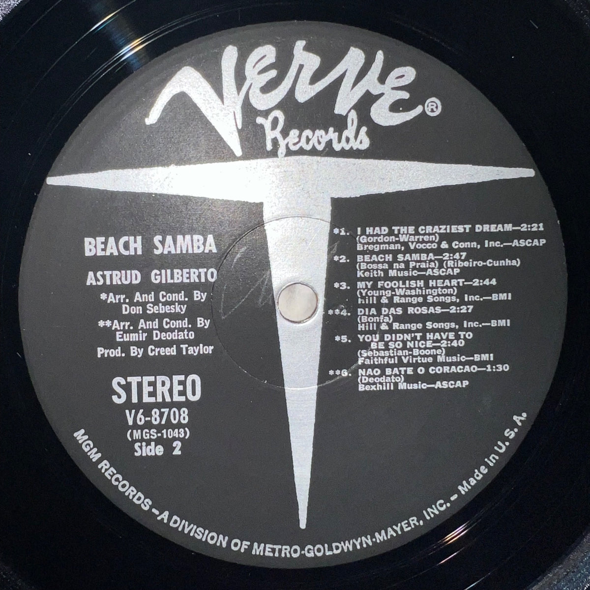 Astrud Gilberto - Beach Samba / 1. US-Press. 1967 - (M-/VG++)