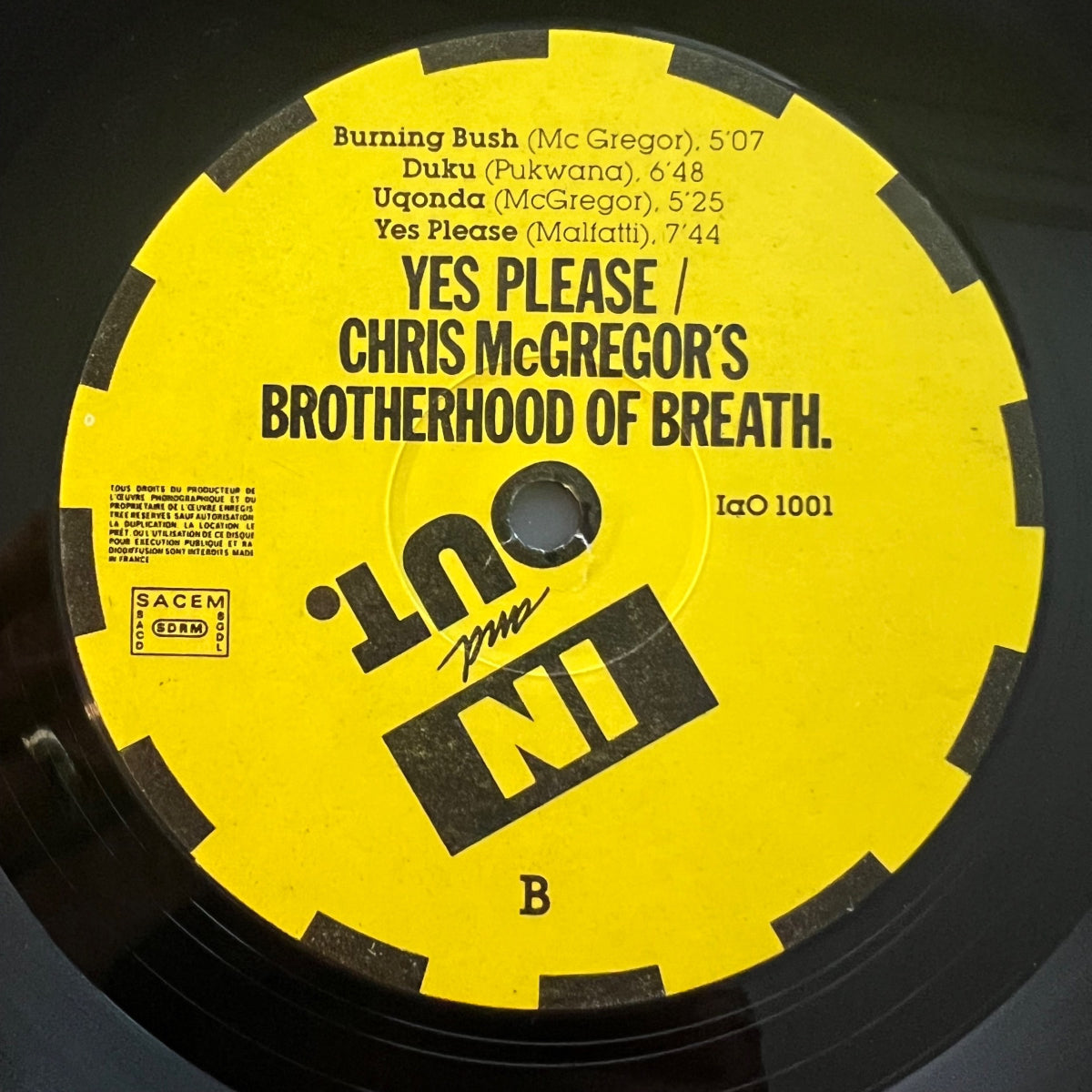 Chris McGregor's Brotherhood Of Breath - Yes Please / 1. France-Press. 1981 - (M-/VG++)