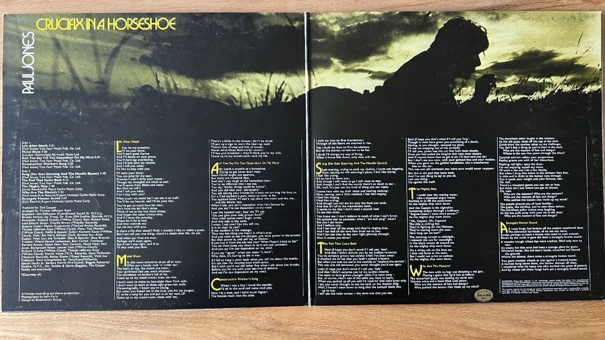Paul Jones - Crucifix In A Horseshoe / 1. UK-Press. 1971 - (M-/M-)