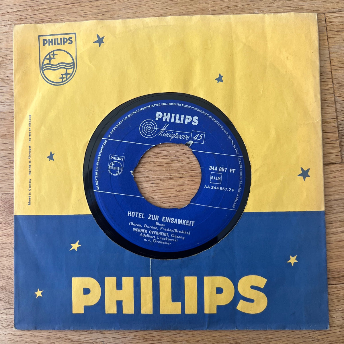 Werner Overheidt - Und Es Weht Der Wind / 1. NL-Press. 1957 - (VG/VG+)