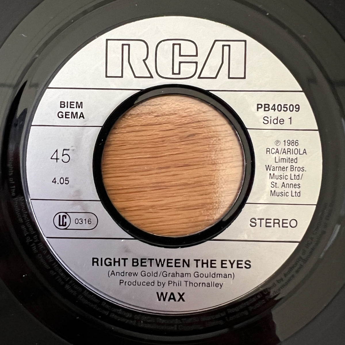 Wax - Right Between The Eyes / 1. EU-Press. 1986 - (M-/VG++)