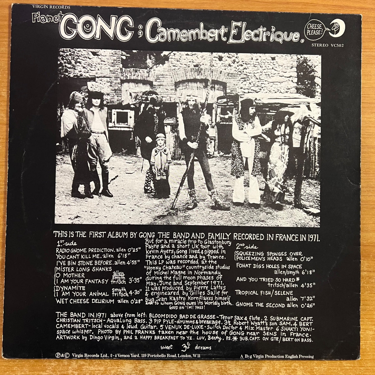 Gong - Camembert Electrique / UK-Press. 1974 - (M-/VG+)