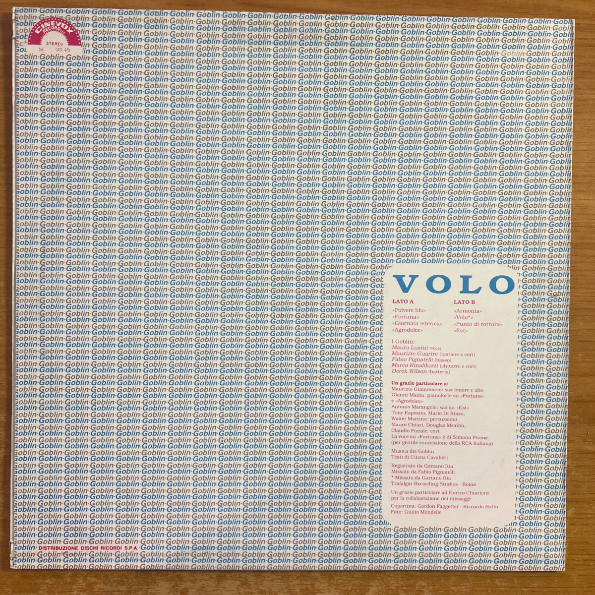Goblin - Volo / 1. Italy-Press. 1982 - (M-/M-)