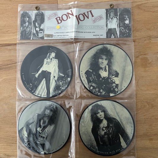 Bon Jovi - A Rare Interview.. / 4x7" Picture Disc - 1. UK-Press. 1988 - (VG++/VG++)