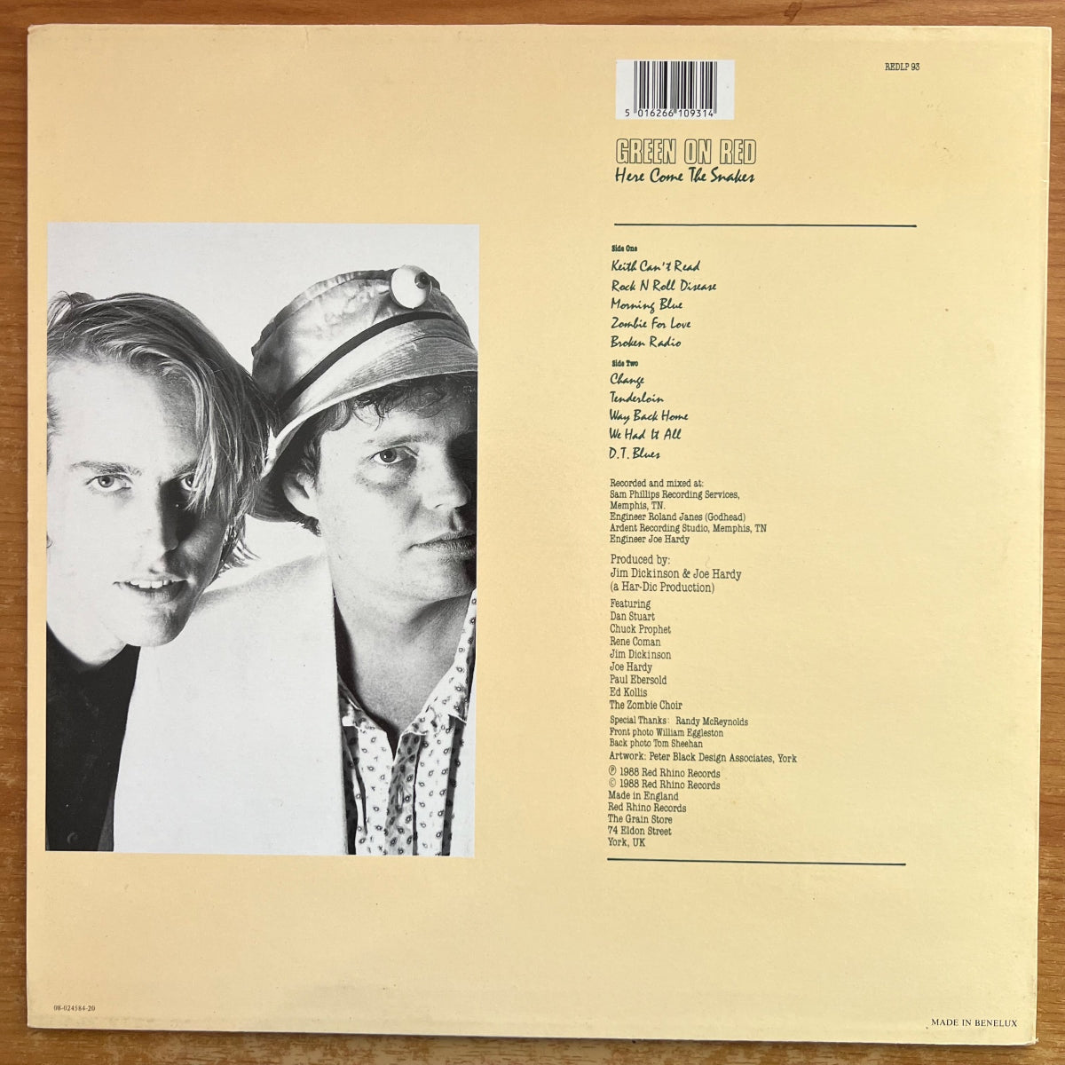 Green On Red - Here Comes The Snakes / 1. NL-Press. 1988 - (M-/M-)