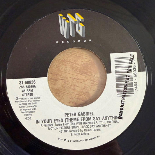 Peter Gabriel , Fishbone - In Your Eyes / 1. US-Press. 1989 - Split 7" - (M-/Neutral)