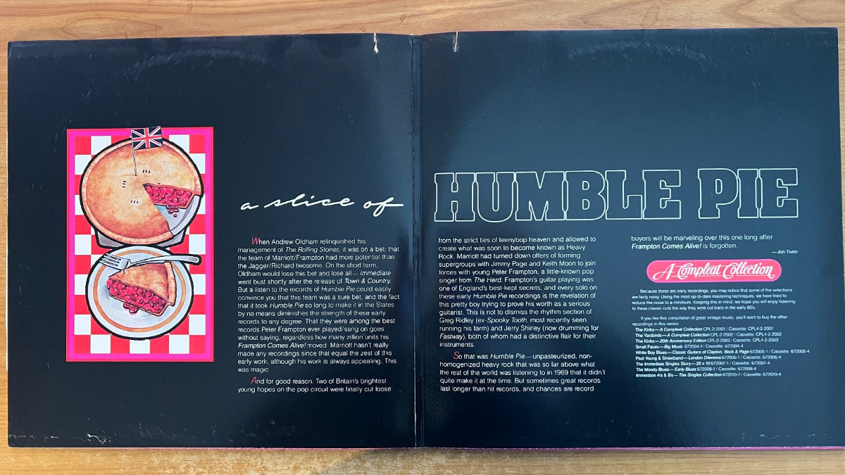 Humble Pie - A Slice Of Humble Pie / 2 LP - 1ère édition américaine. 1985 - (M-/VG+)