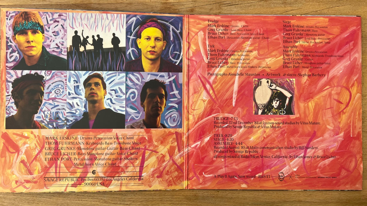 Savage Republic - Trudge / 12" EP - 1. Belgium-Press. 1985 - (VG++/M-)