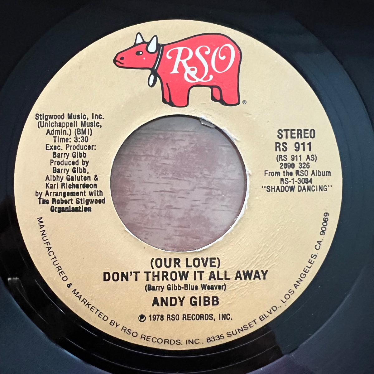 Andy Gibb - (Our Love) Don't Throw It All Away / 1. US-Press. 1978 - (M-/VG++)