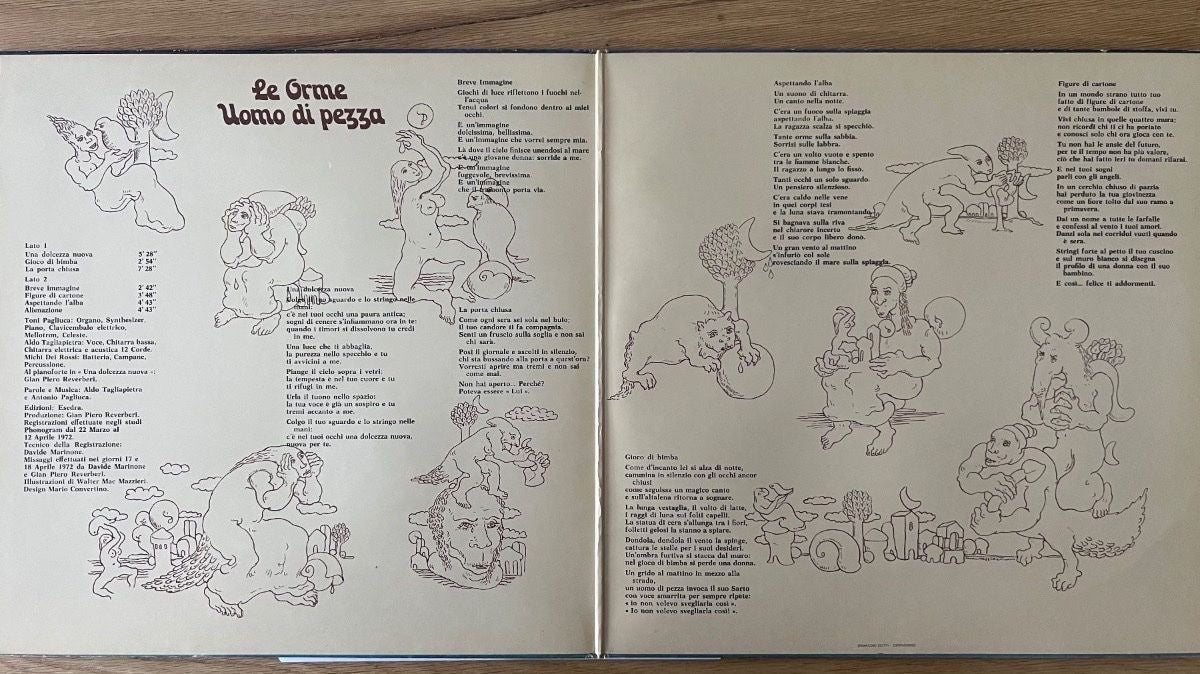 Le Orme - Uomo Di Pezza / 1. Italy-Press. 1972 - (M-/VG++)