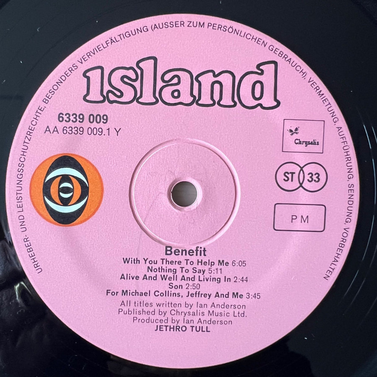 Jethro Tull - Benefit / 1. D-Press. 1970 - Incl. POSTER - (M-/M-)