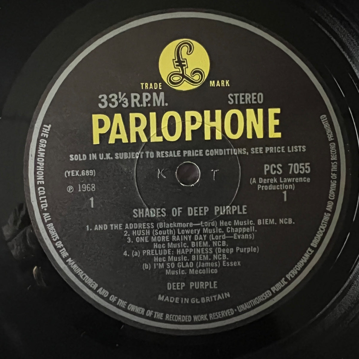 Deep Purple - Shades Of Deep Purple / 1. UK-Press. 1968 - (M-/M-)