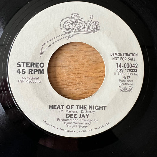 Dee Jay - Heat Of The Night / US-Promo 1982 - (VG++/Neutral)