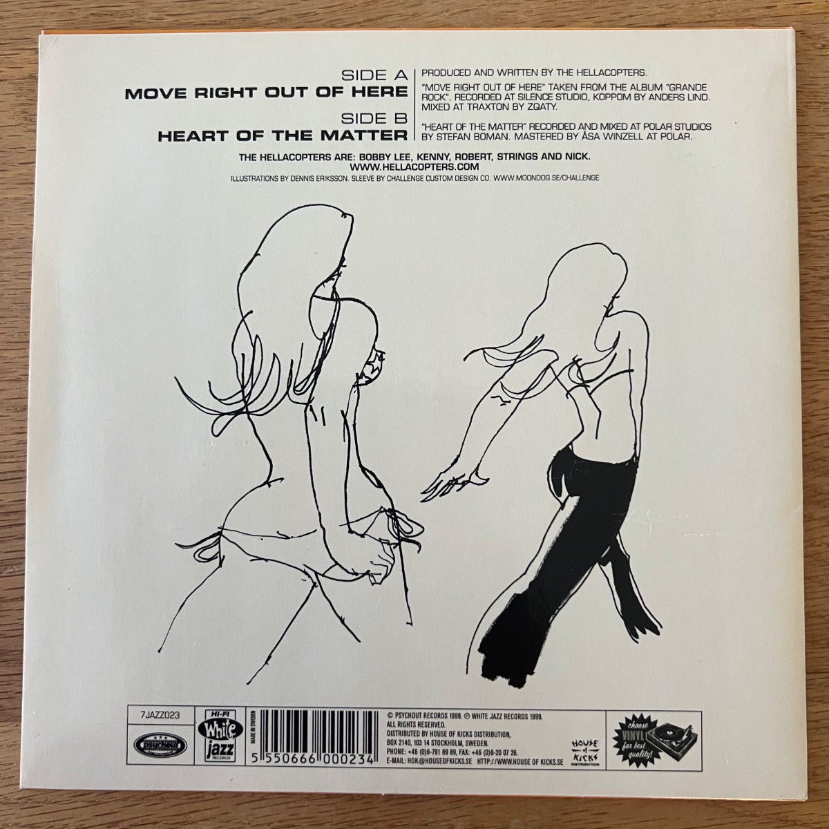 Hellacopters - Move Right Out Of Here / 1.Sweden-Press. 1999 - (M-/M-)