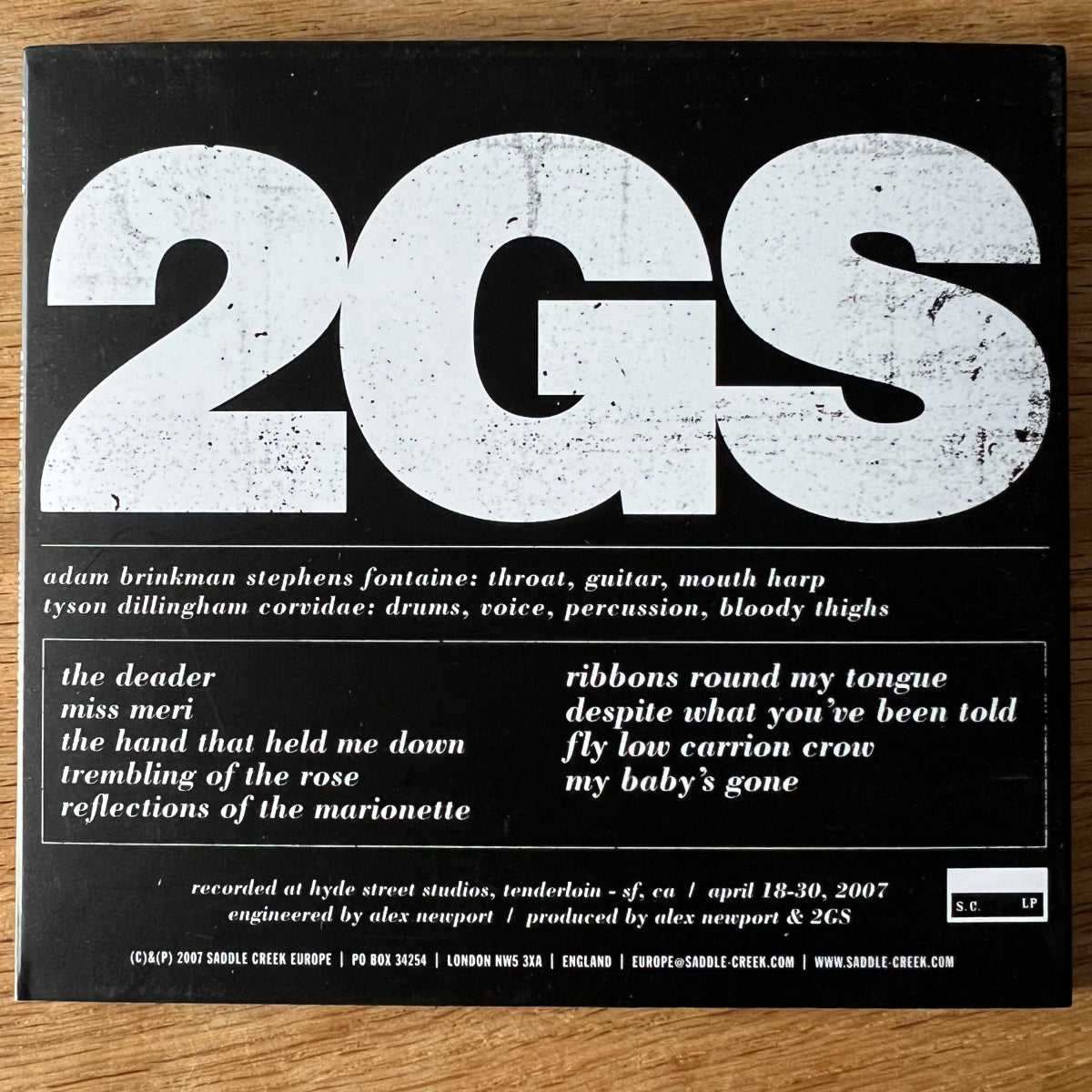 Two Gallants - Same / CD - 1. EU-Press. 2007 - 3 Fold Cardsleeve - (M-/M-)