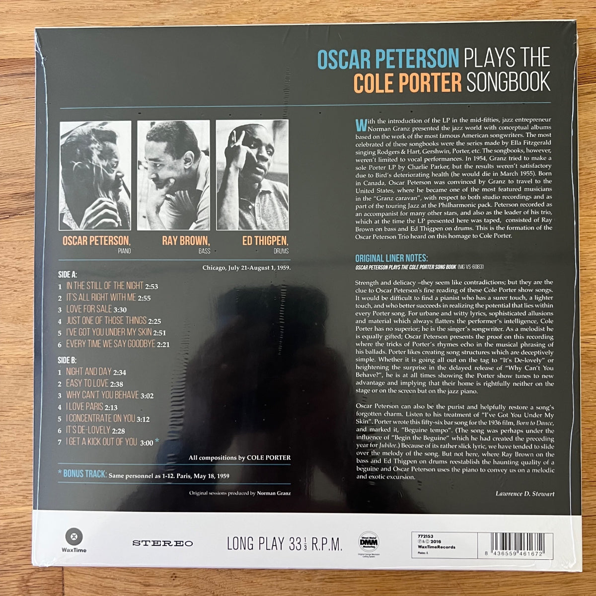 Oscar Peterson - Plays The Cole Porter Songbook / EU-Press. 2016 - Audiophile Press. - (Mint & Sealed)