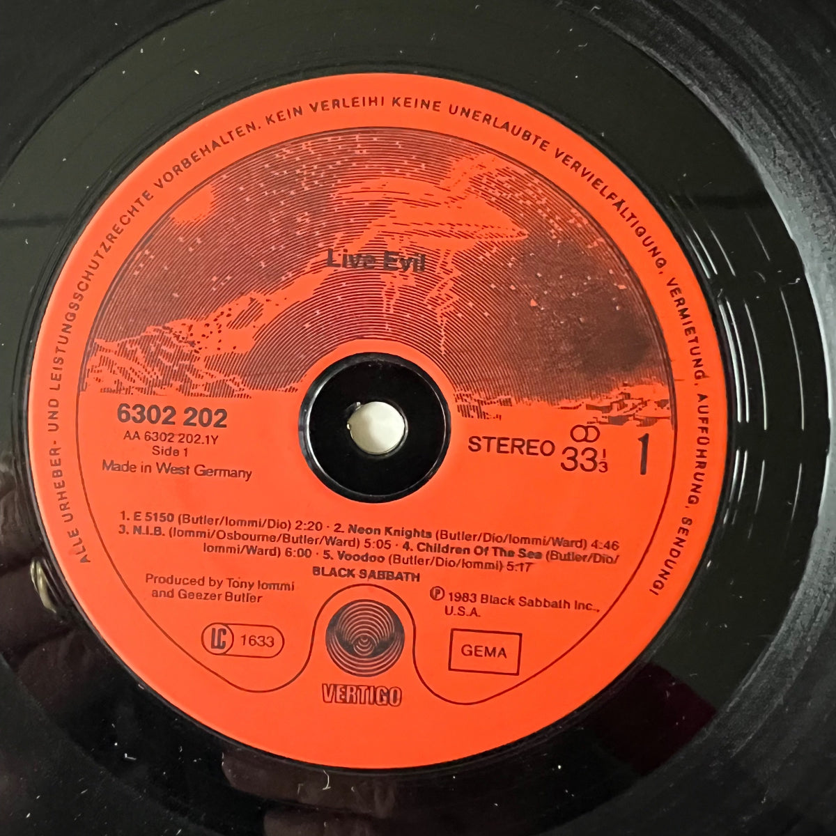Black Sabbath - Live Evil / 2 LP - 1. D-Press. 1983