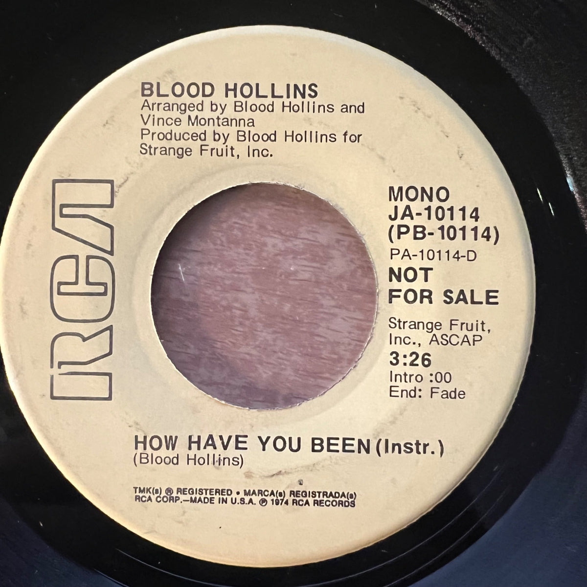 Blood Hollins - How Have You Been / US-Promo 1974 - (M-/Neutral)