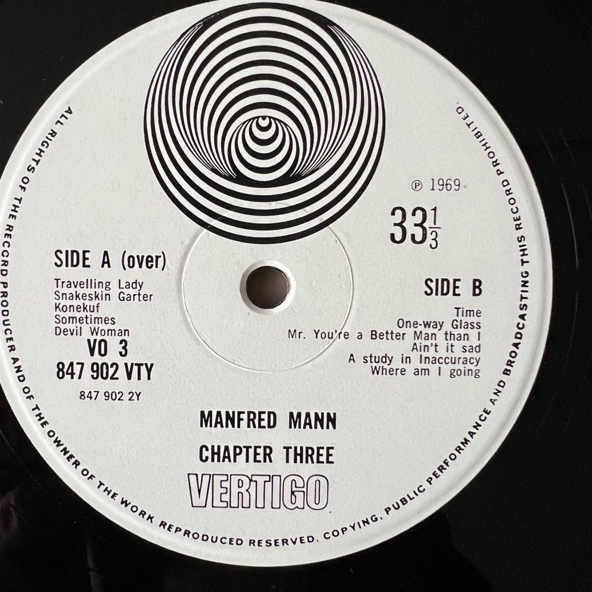 Manfred Mann Chapter Three - Same / 1. UK-Press. 1969 - (M-/VG++)