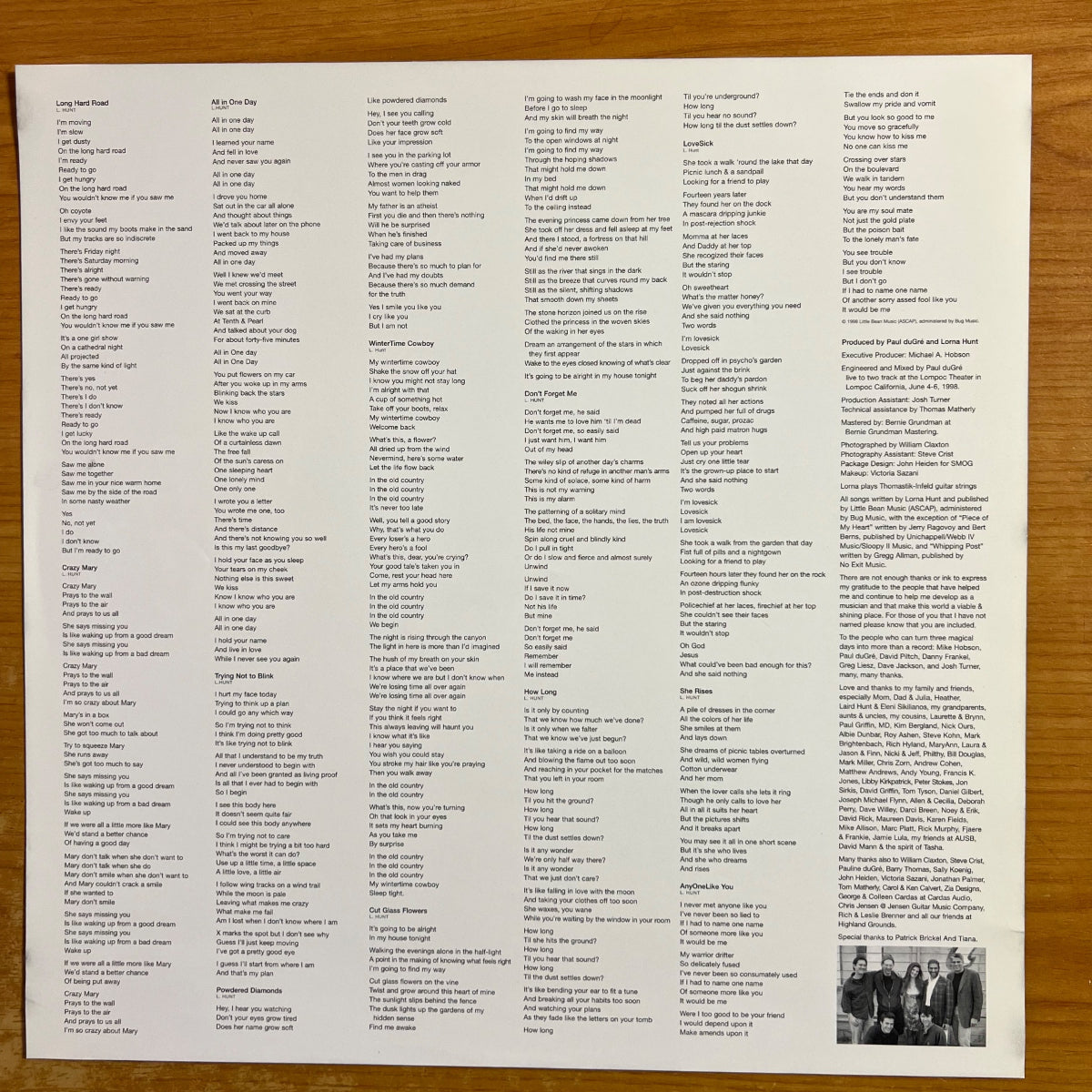 Lorna Hunt - All In One Day / 2 LP - Première édition américaine. 1998 - (État neuf/M-)