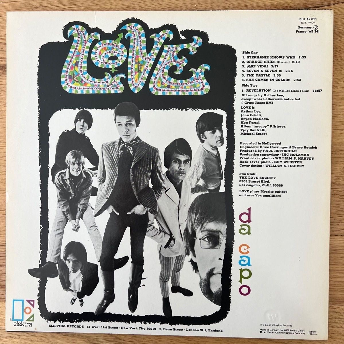 Love - Da Capo / EU Reissue - (M-/M-)