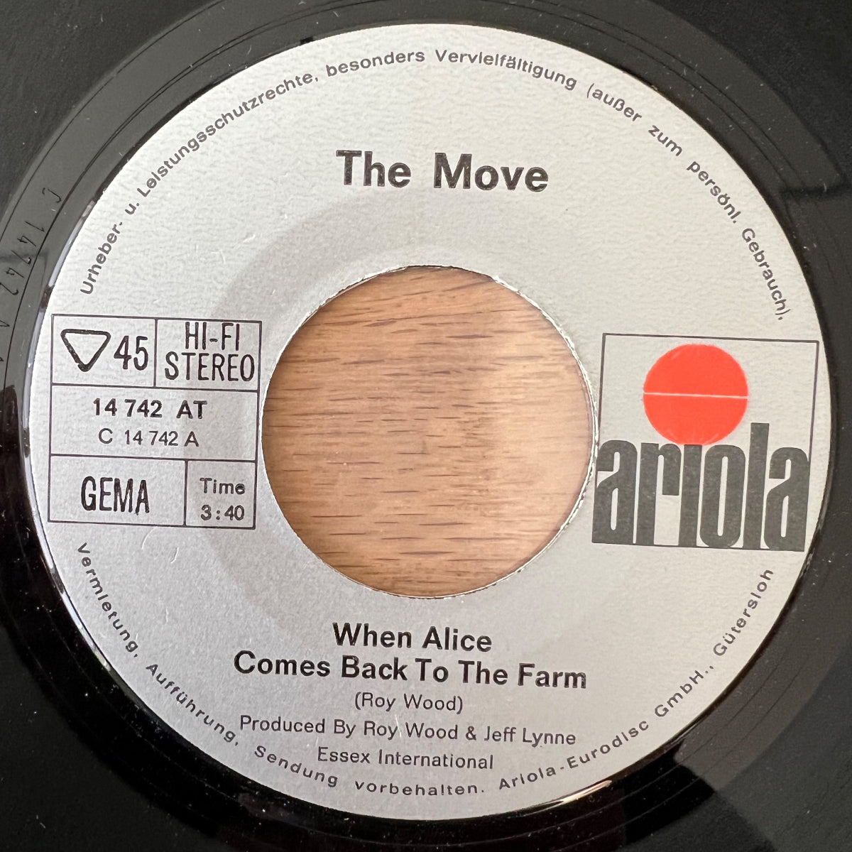 Move - When Alice Comes Back To The Farm / 1. D-Press. 1970 - (VG++/VG+)