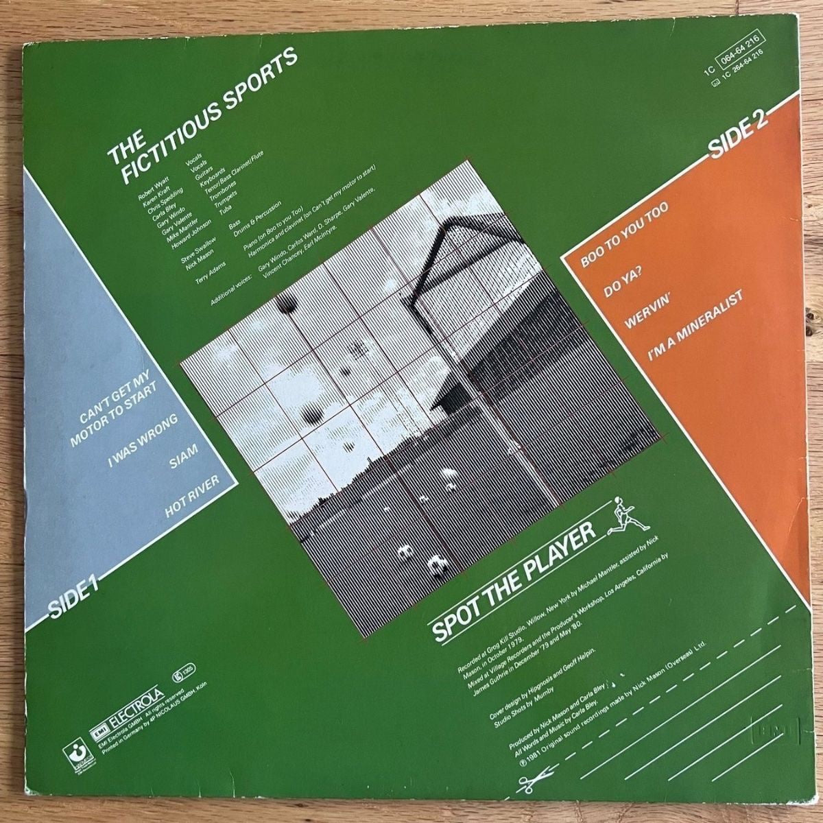 Nick Mason - Nick Mason's Fictitious Sports / 1.D-Press 1981 - (VG++/VG+)