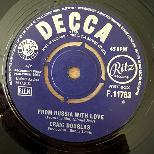 Craig Douglas - From Russia With Love / 1. UK-Press. 1963 - (M-/Neutral)