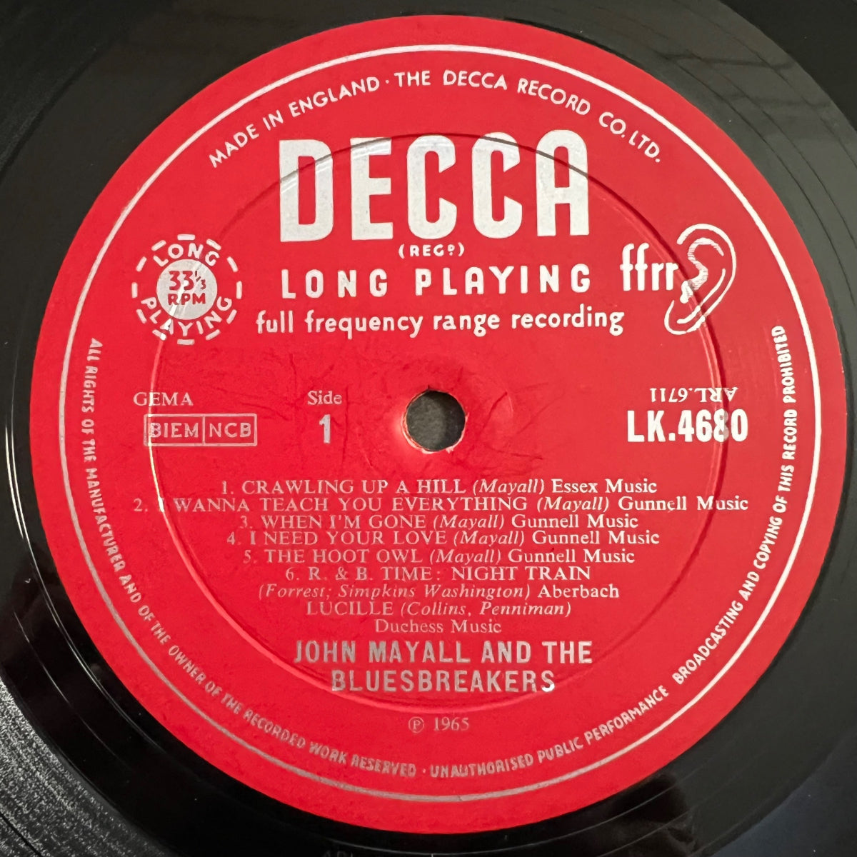 John Mayall - Plays John Mayall / UK-Press. 1967 - (M-/VG+)