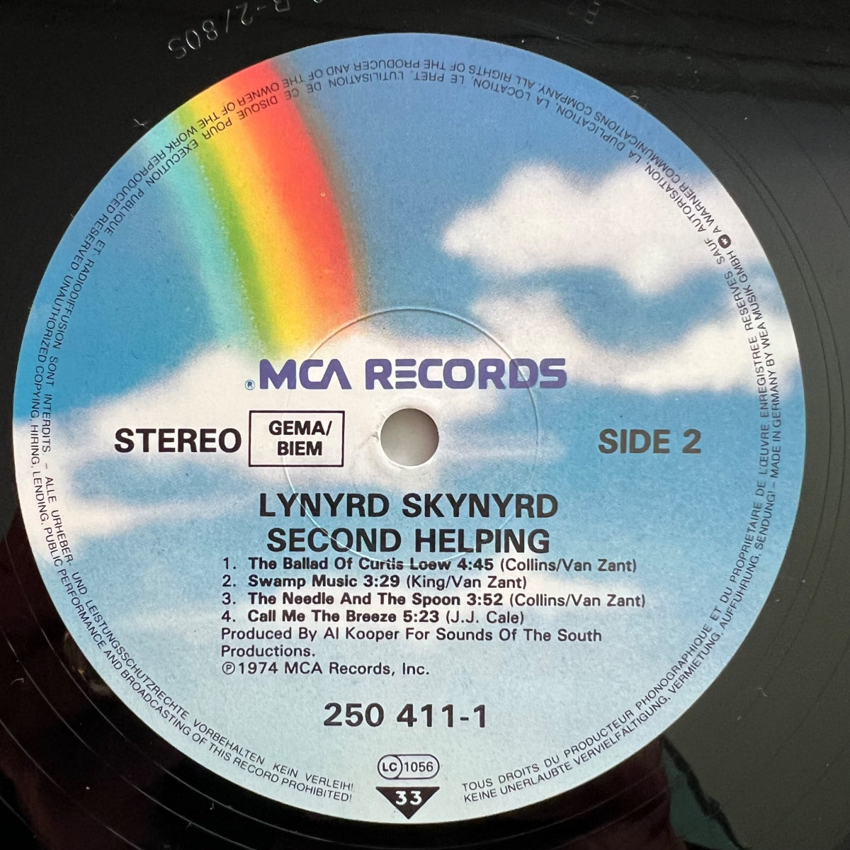 Lynyrd Skynyrd - Second Helping / D-Press. 1985 - (M-/M-)