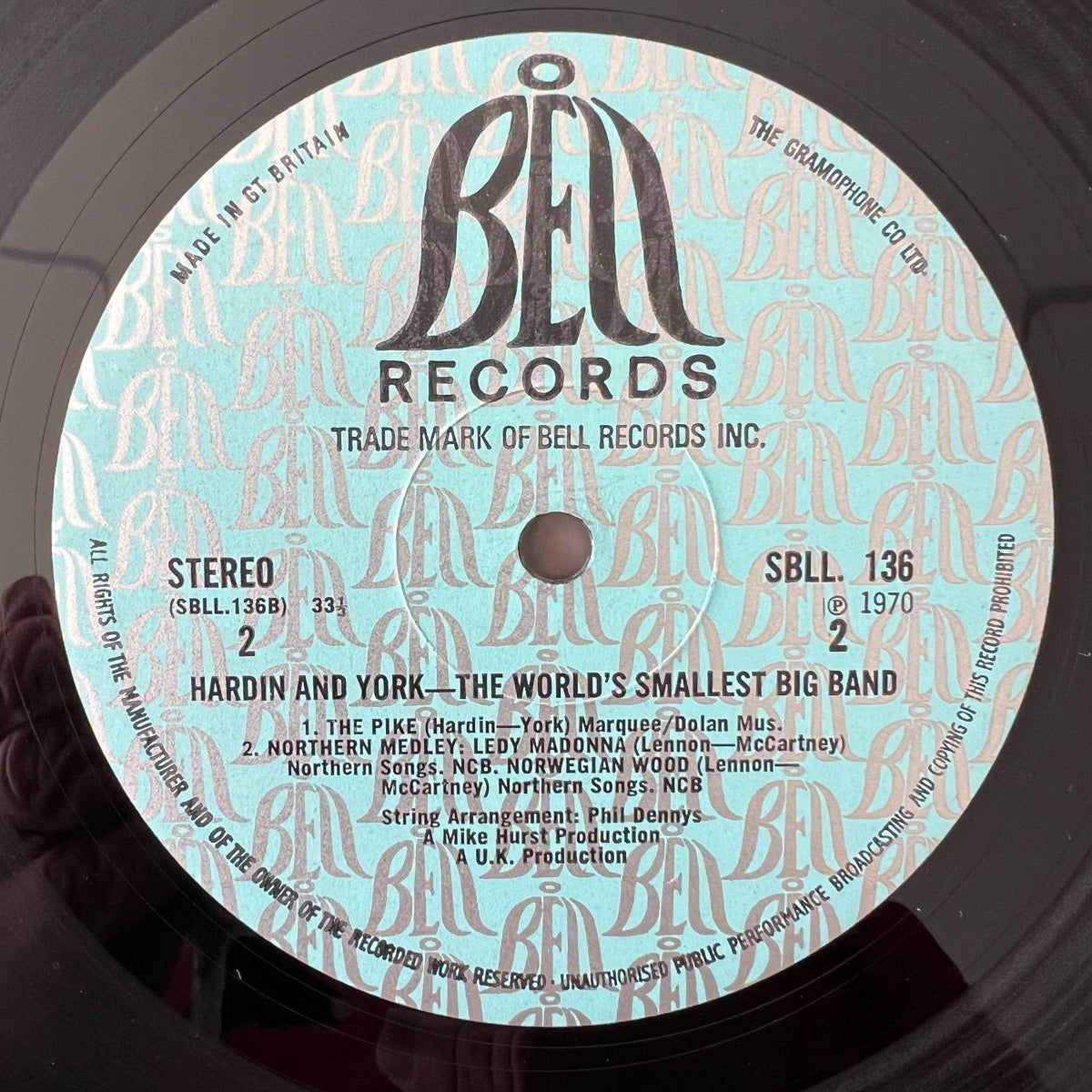 Hardin & York - The World's Smallest Big Band / 1. UK-Press. 1970 - (VG++/VG+)