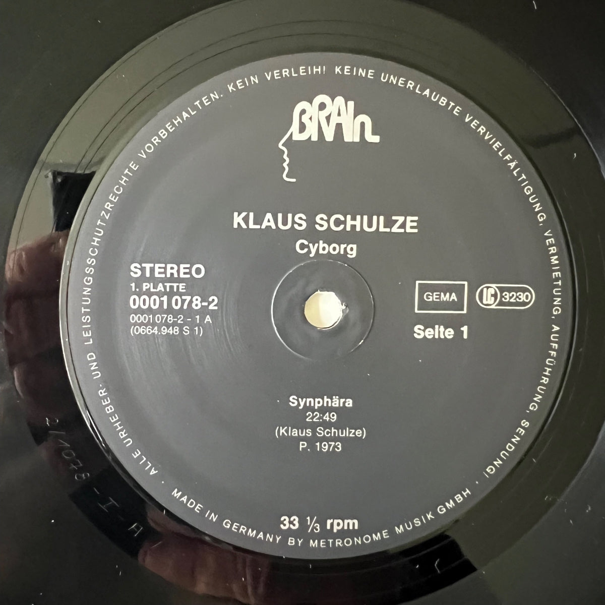 Klaus Schulze - Cyborg / 2 LP - D-Press. RE - (M-/VG++)