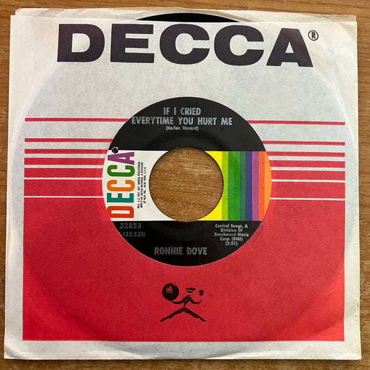 Ronnie Dove - If I Cried Every time You Hurt Me / 1. US-Press. 1971 - (M-/VG+)