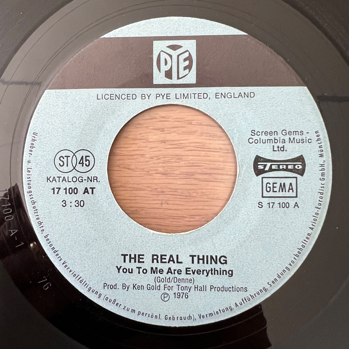 Real Thing - You To Me Are Everything / 1. D-Press. 1976 - (VG+/VG)