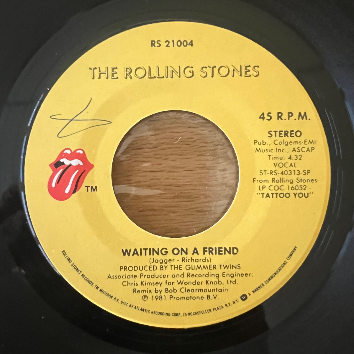 Rolling Stones - Waiting On A Friend / 1. US-Press. 1981 - (M-/VG++)