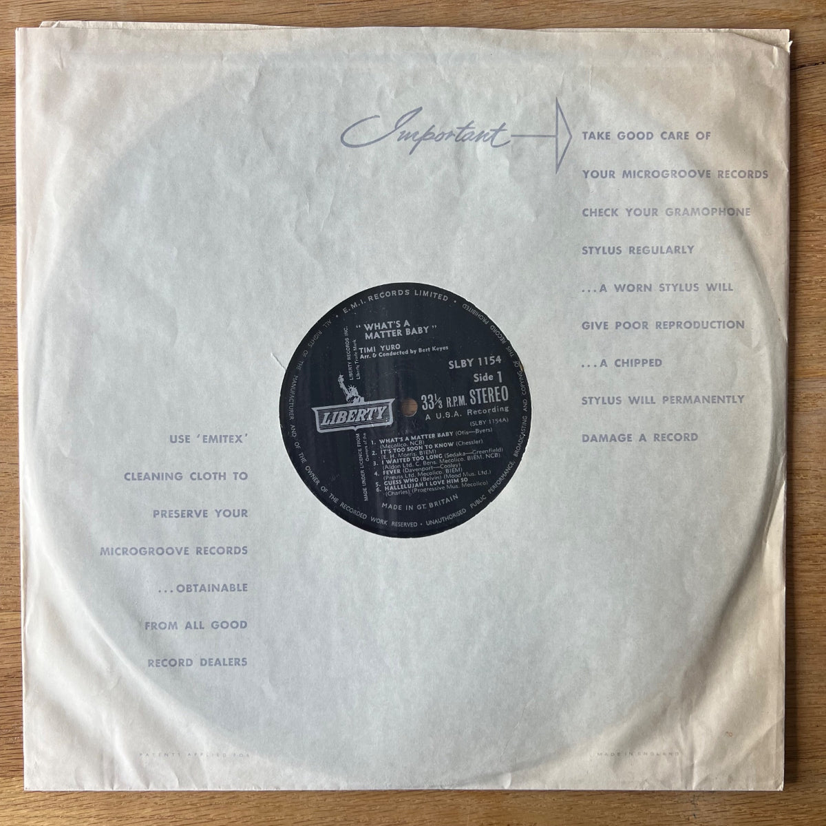 Timi Yuro - What's A Matter Baby / 1. UK-Press. 1962 - (M-/VG++)