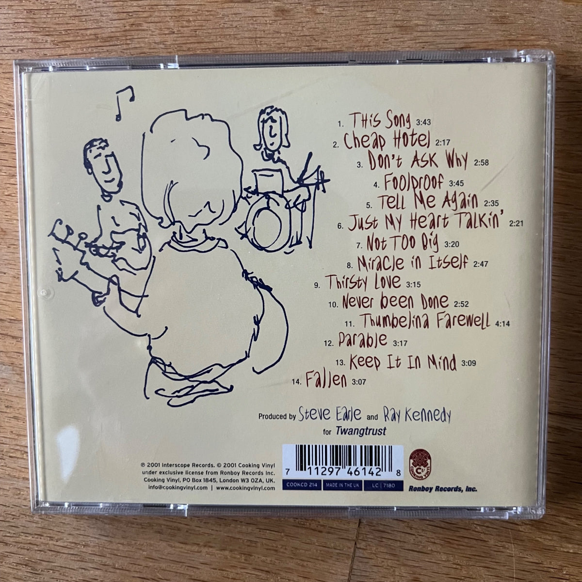 Ron Sexsmith - Blue Boy / CD - 1st UK Press. 2001 - (M-/M-)
