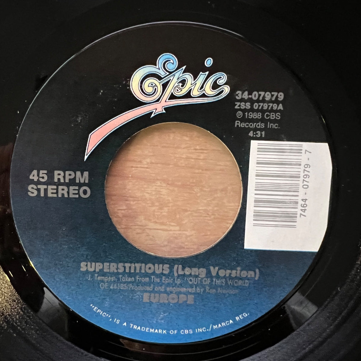 Europe - Superstitious / 1. US-Press. 1988 - (M-/VG++)