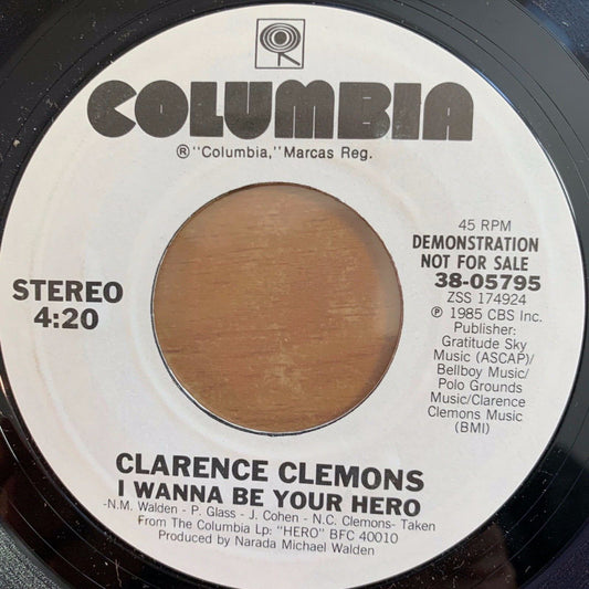 Clarence Clemons - I Wanna Be Your Hero / US-Promo 1986 - (M-/Neutral)