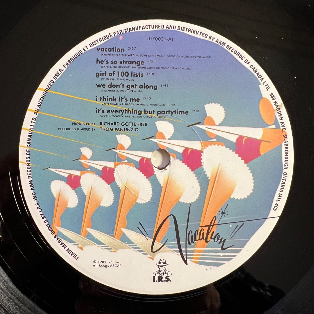 Go-Go's - Vacation / 1. Canada-Press. 1982 - (M-/M-)