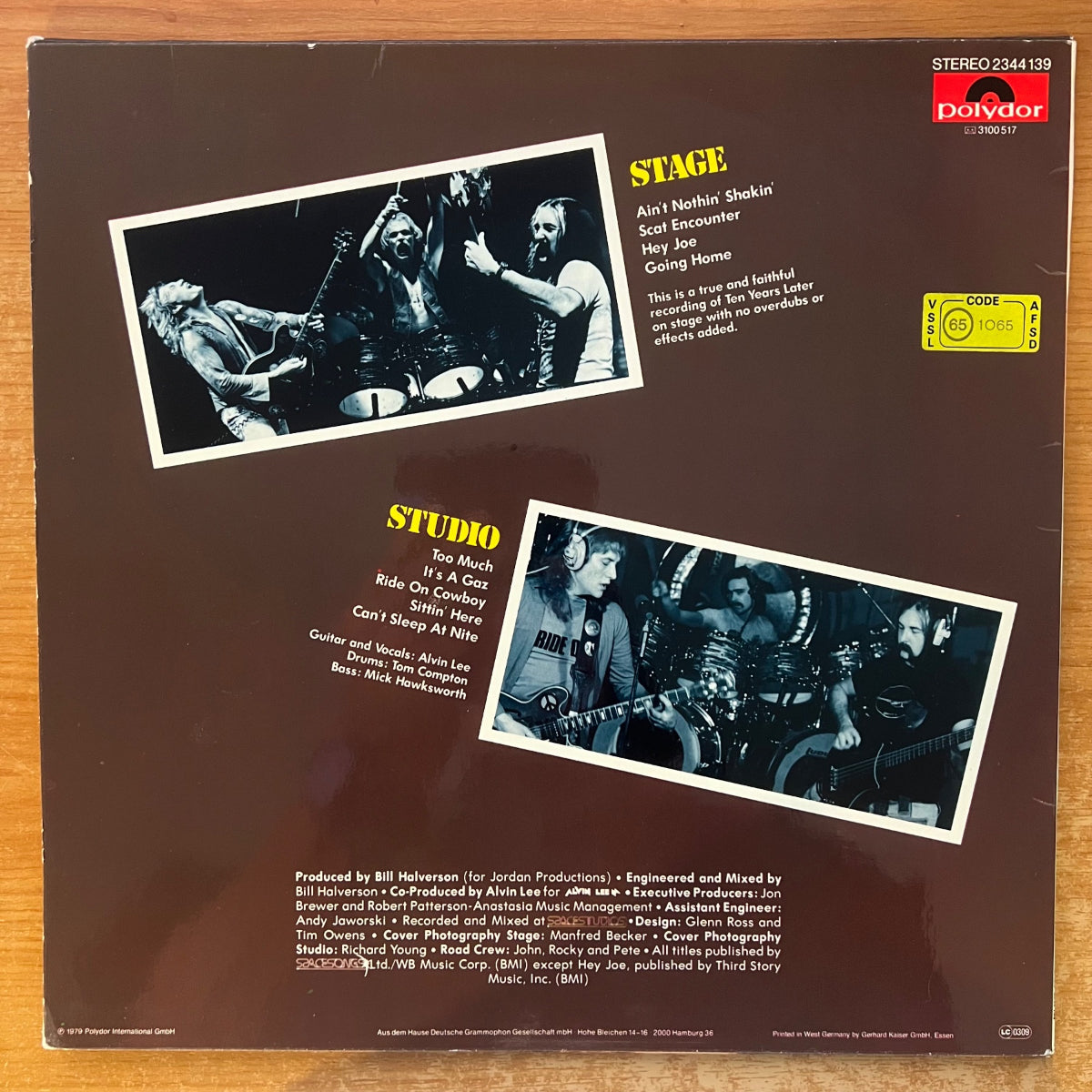 Alvin Lee, Ten Years Later - Ride On / 1. D-Press. 1979 - (VG++/VG++)