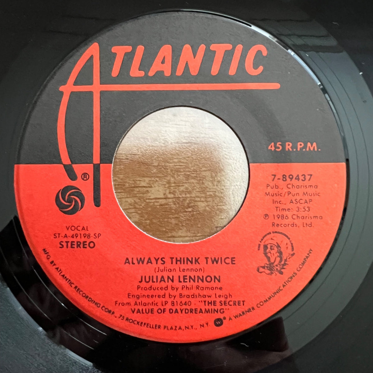 Julian Lennon - Stick Around / 1. US-Press. 1986 - (M-/VG++)