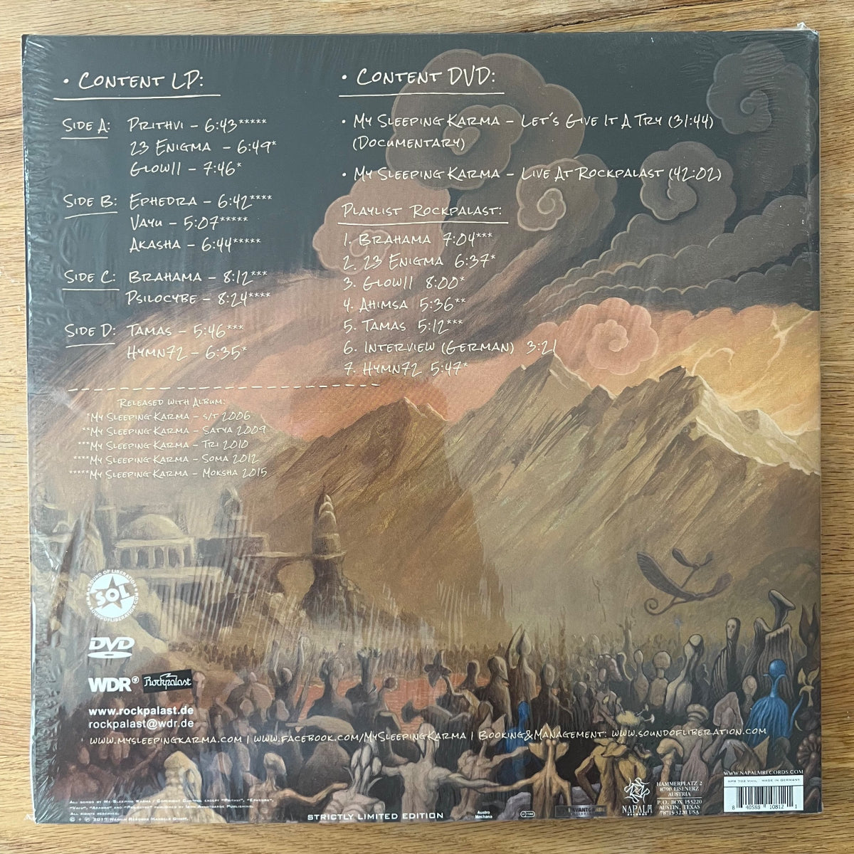 My Sleeping Karma - Mela Ananda (Live) / 2 LP- 1. Austria-Press. 2017 incl. DVD - (Mint & Sealed)