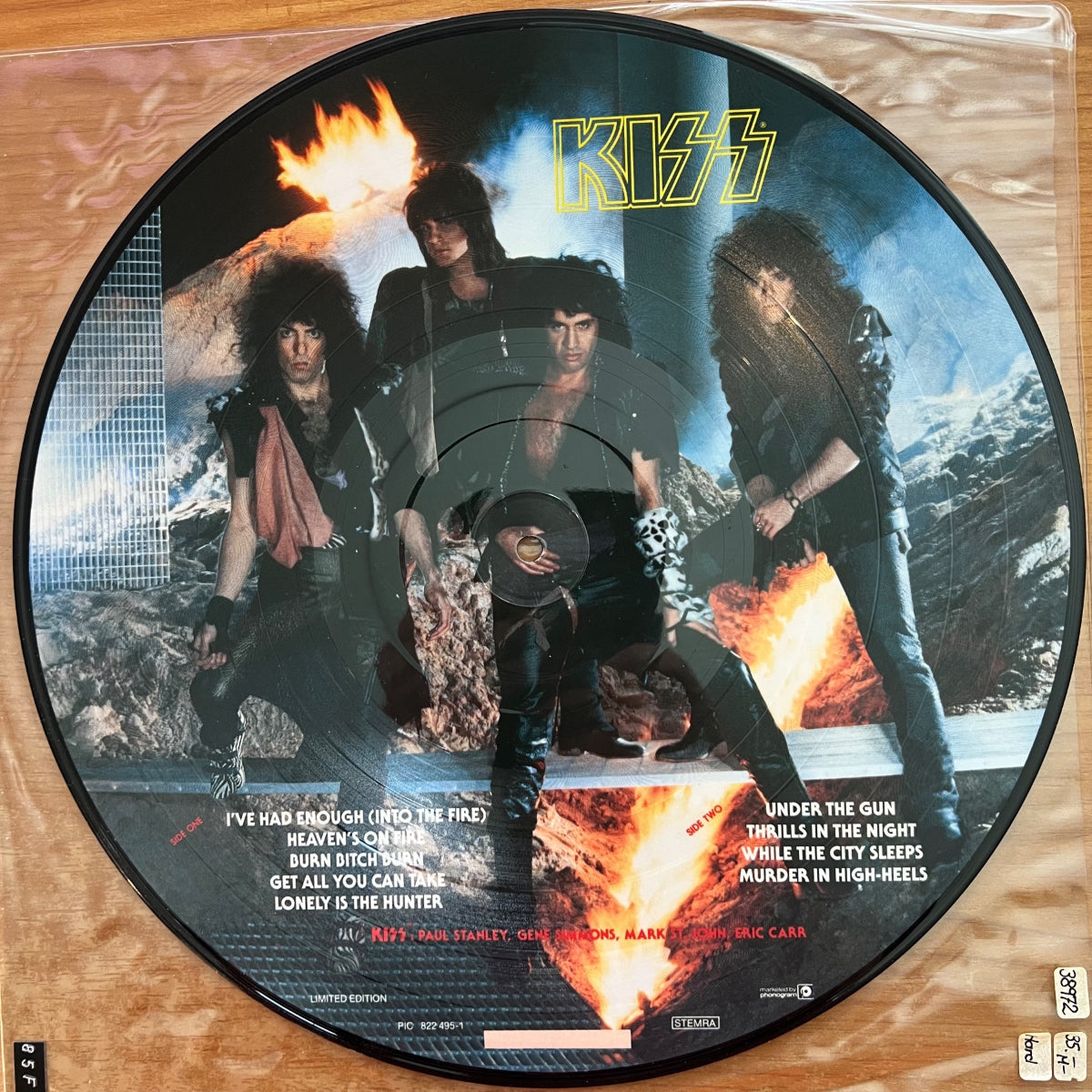 Kiss - Animalize / Picture Disc - NL-Press. 1986 - (VG++/Plastic Cover)