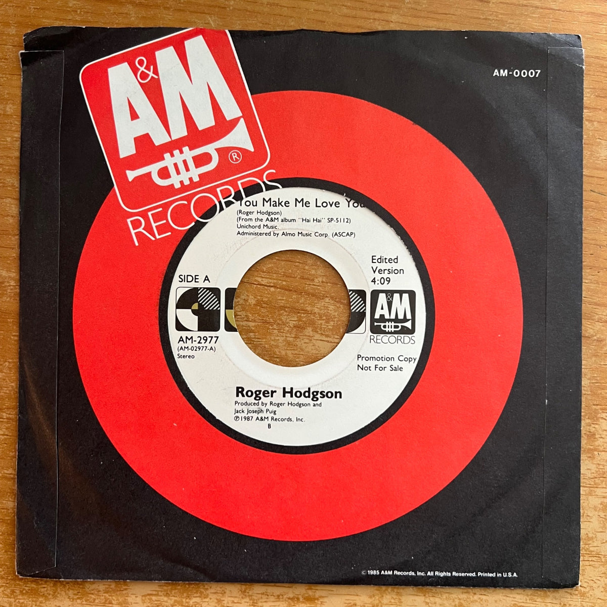Roger Hodgson - You Make Me Love You / US-Promo 1987 - (M-/M-)