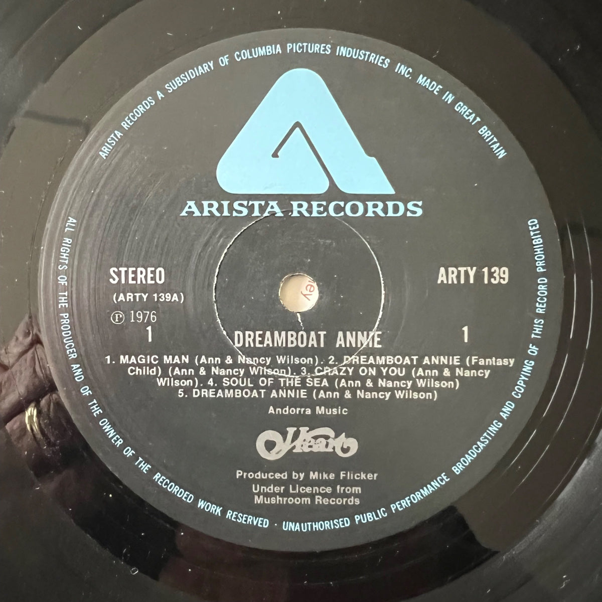 Heart - Dreamboat Annie / 1. UK-Press. 1976 - (VG++/VG+)