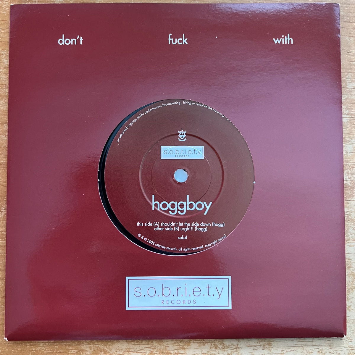 Hoggboy - Shouldn't Let The Side Down / 1. UK-Press. 2002 - (M-/M-)